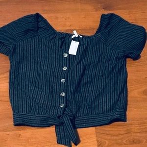 Maurices Women’s Striped Shirt Size Large NWT